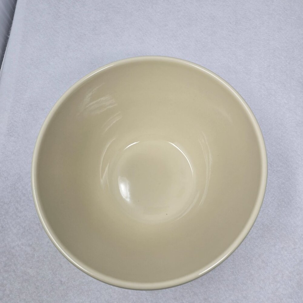 Longaberger Pottery Mixing Bowl American Craft Ivy Green Ivory 8" USA 30509 - Picture 12 of 12